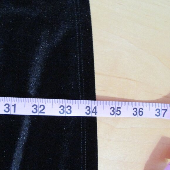 The Vanity Room Black Velvet Cold Shoulder Dress S - Picture 8 of 11